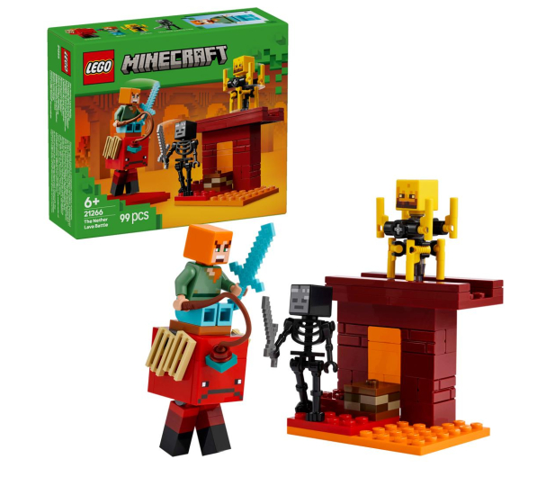 LEGO Minecraft 21266 Bitwa na moście Netheru - 1283659 - zdjęcie 4
